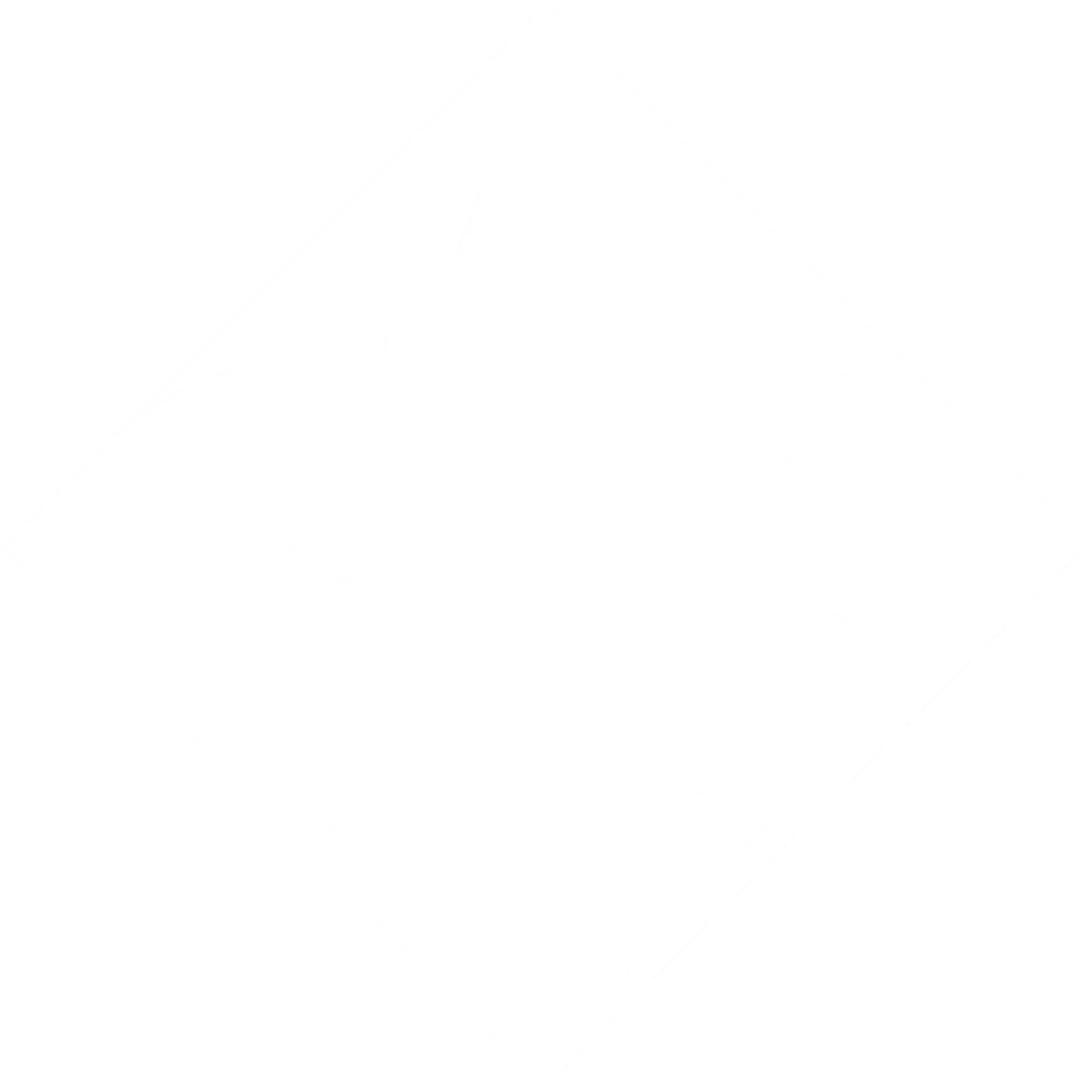 Logo d'Alice Jeammes, ostéopathe animalier à Vannes, représentant un losange avec la silhouette d'un cheval, un chien, une vache et les initiales d'Alice.